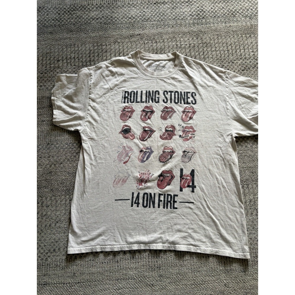 The Rolling Stones Tour Merch Shirt Concert Tongue Graphic Cotton Iconic Stones